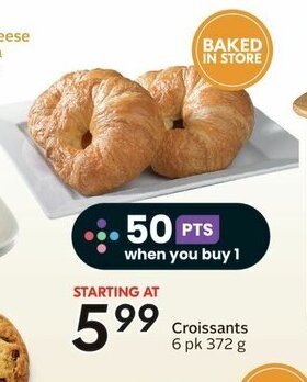 Sobeys Croissants 6 pk 372 g offer