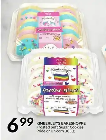 Sobeys KIMBERLEY'S BAKESHOPPE Frosted Soft Sugar Cookies Pride or Unicorn 383 g offer