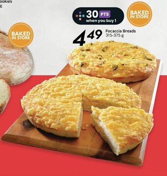 Sobeys Focaccia Breads 315-375 g offer