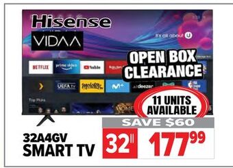 2001 Audio Video Hisense 32 smart tv offer