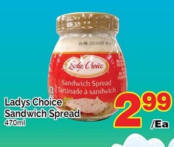 T&T Supermarket Ladys choice sandwich spread, 470ml offer