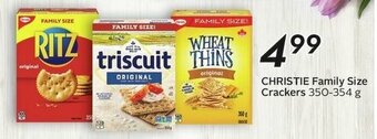 Sobeys CHRISTIE Family Size Crackers 350-354 g offer