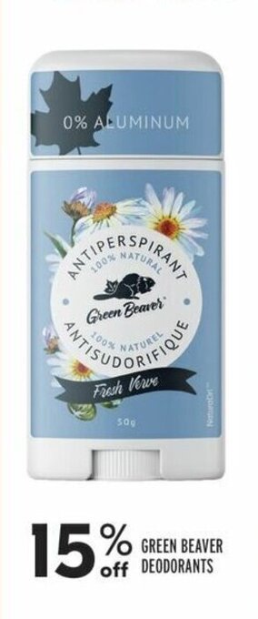 Sobeys GREEN BEAVER DEODORANTS offer