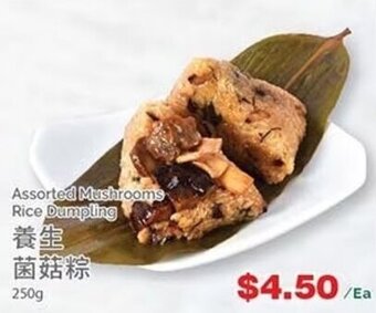 T&T Supermarket Assorted Mushrooms Rice Dumpling 250g offer