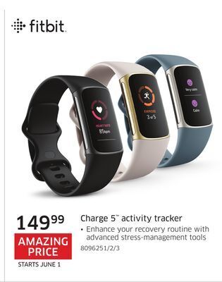 The Source Fitbit charge 5 activity tracker offer