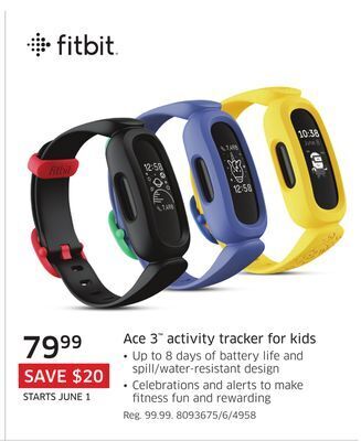 The Source Fitbit ace 3 activity tracker for kids offer