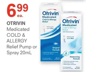 Remedy's RX Otrivin medicated cold & allergy relief pump or spray offer