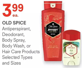 Remedy's RX Old spice antiperspirant, deodorant, body spray, body wash, or hair care products offer