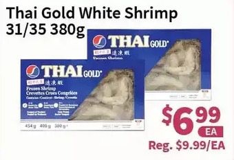 Blue Sky Supermarket Thai gold white shrimp offer
