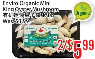 Bestco Food Mart Enviro organic mini king oyster mushroom offer