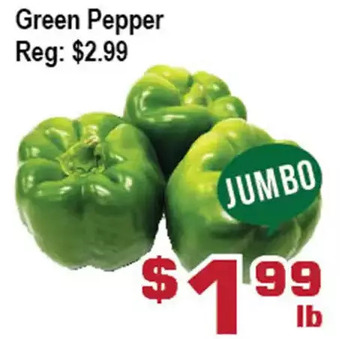 Top Food Supermarket Green pepper offer