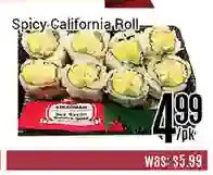 Nations Fresh Foods Spicy california roll offer