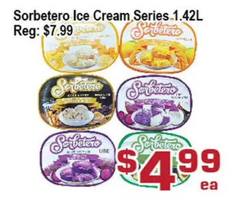 Top Food Supermarket Sorbetero ice cream series offer
