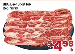 Top Food Supermarket Bbq beef short rib offer