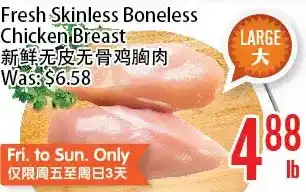 Bestco Food Mart Fresh skinless boneless chicken breast offer