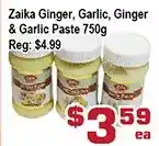 Top Food Supermarket Zaika ginger, garlic, ginger & garlic paste offer
