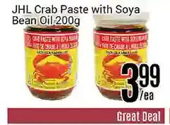Nations Fresh Foods Jhl crab paste with soya bean oil offer