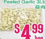 Grant's Foodmart Peeled garlic offer