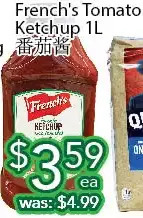 Ample Food Market French's tomato ketchup offer