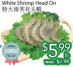 Ample Food Market White shrimp head on offer