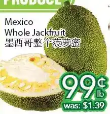 Ample Food Market Mexico whole jackfruit offer