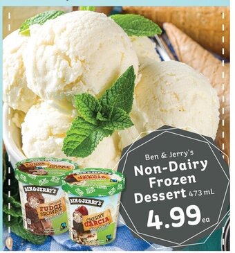 IGA Ben & Jerry's Non-Dairy Frozen Dessert 473 mL offer