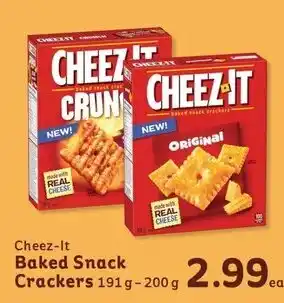 IGA Cheez-It Baked Snack Crackers 191g-200g offer