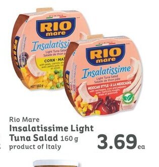 IGA Rio Mare Insalatissime Light Tuna Salad 160 g offer