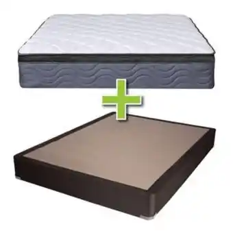 Aaron's 12 pillow top medium plush queen mattress with foundation offer