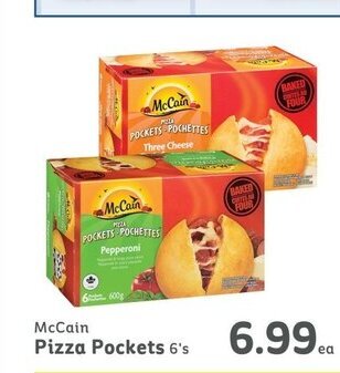 IGA McCain Pizza Pockets 6's offer