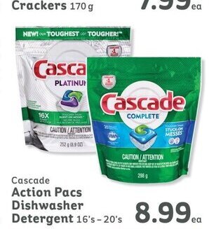 IGA Cascade Action Pacs Dishwasher Detergent 16's-20's offer