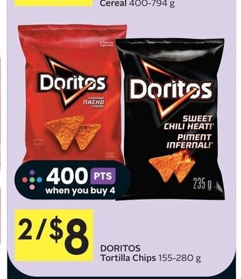 IGA DORITOS Tortilla Chips 155-280 g offer