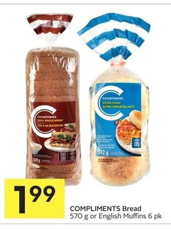 IGA COMPLIMENTS Bread 570 g offer