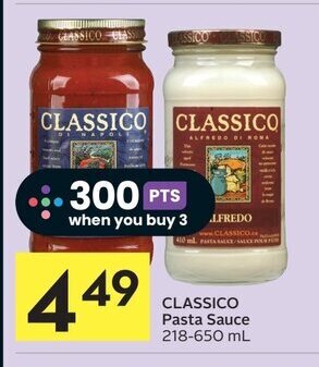 IGA CLASSICO Pasta Sauce 218-650 mL offer