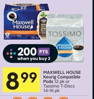IGA MAXWELL HOUSE Keurig Compatible Pods 12 pk offer
