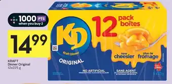 IGA KRAFT Dinner Original 12x225 g offer