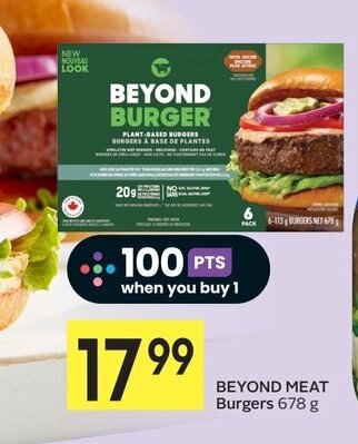 IGA BEYOND MEAT Burgers 678 g offer