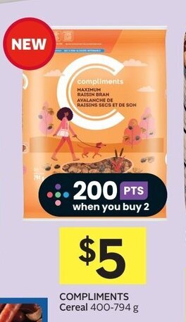 IGA COMPLIMENTS Cereal 400-794 g offer