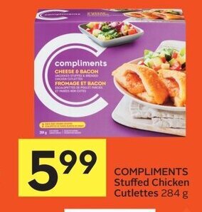 IGA COMPLIMENTS Stuffed Chicken Cutlettes 284 g offer