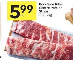 IGA Pork Side Ribs Centre Portion Strips offer