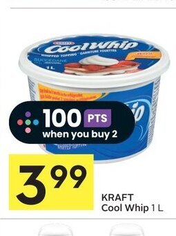 IGA KRAFT Cool Whip 1 L offer