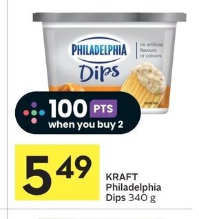 IGA KRAFT Philadelphia Dips 340 g offer
