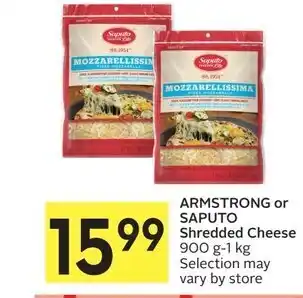 IGA SAPUTO Shredded Cheese 900 g-1 kg offer