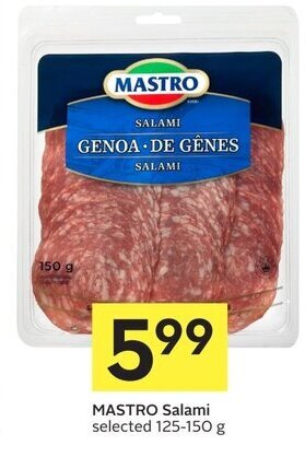 IGA MASTRO Salami selected 125-150 g offer