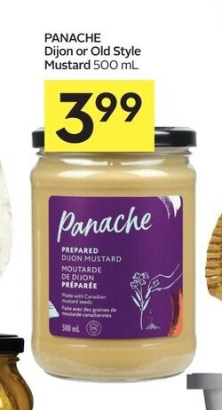 IGA PANACHE Dijon or Old Style Mustard 500 mL offer