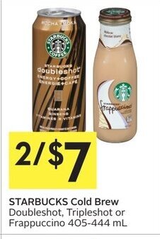 IGA STARBUCKS Cold Brew Doubleshot offer