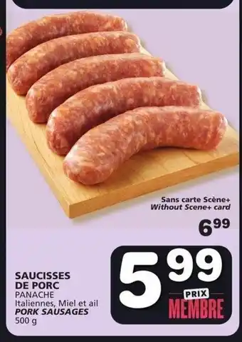 IGA PORK SAUSAGES 500 g offer