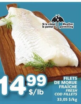 IGA FRESH COD FILLETS offer