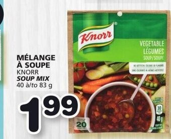 IGA Knorr soup mix offer
