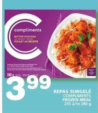 IGA FROZEN MEAL 255 à/to 280 g offer